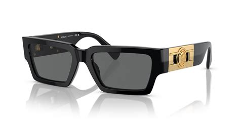 Versace VE4459F 54 Dark Grey & Black Sunglasses.